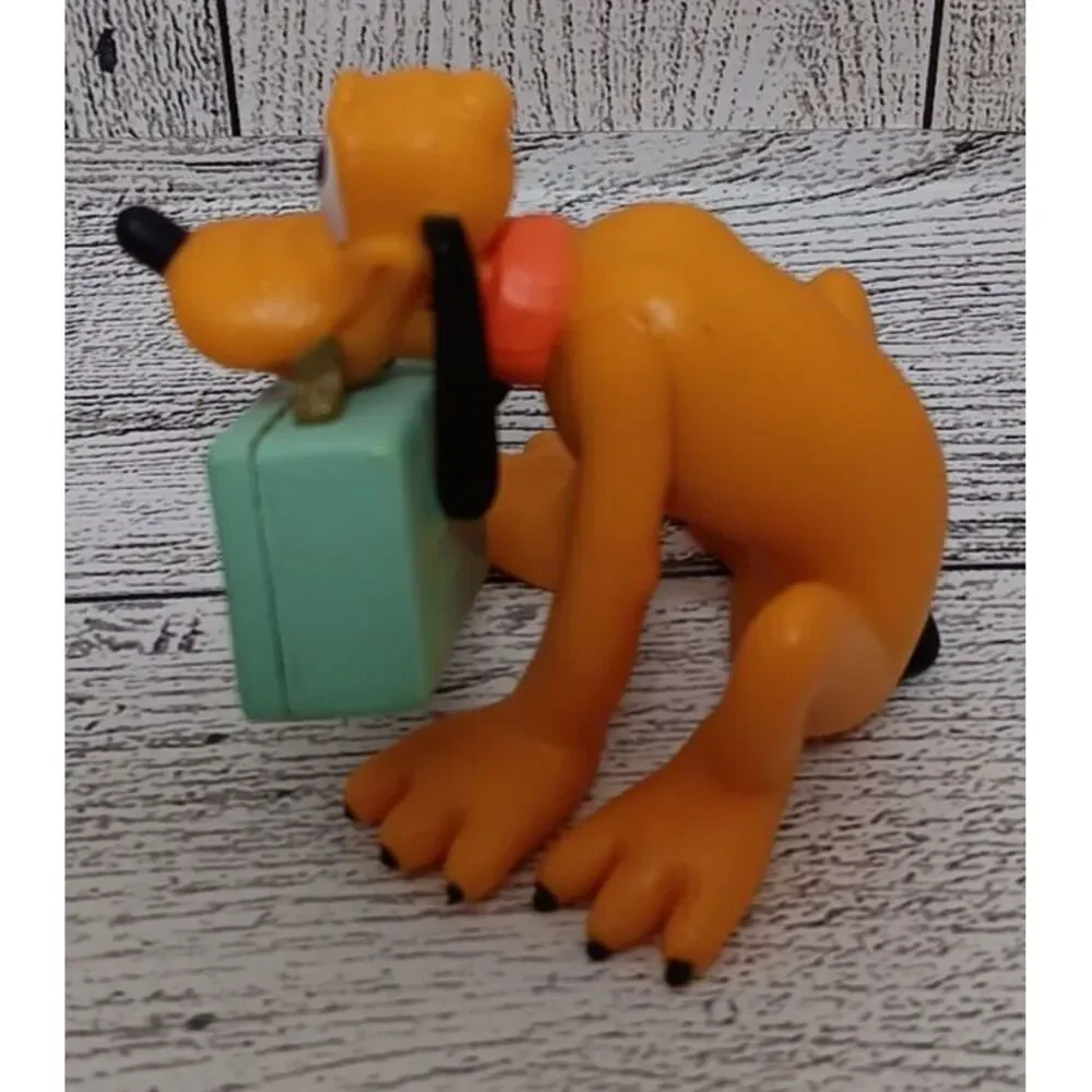 Pluto Train Passenger Dog‎ Suitcase Summer Vacation Figure Figurine Cake Topper